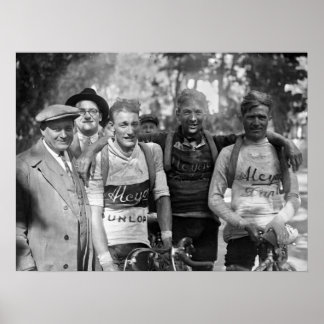 Muddy Faces Tour de France 1928 After Stage 10 Poster