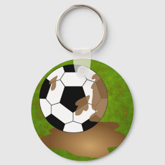 Muddy Football Key Ring