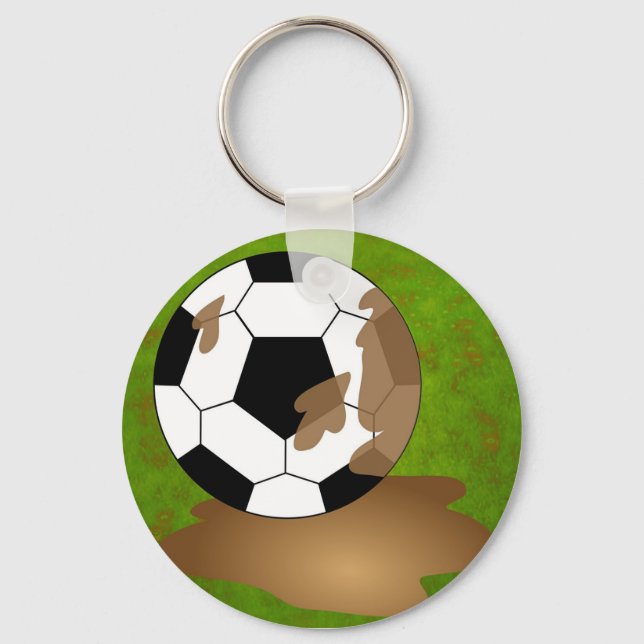 Muddy Football Key Ring (Front)