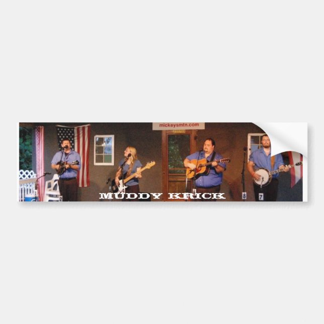 Muddy Krick Bumper Sticker (Front)