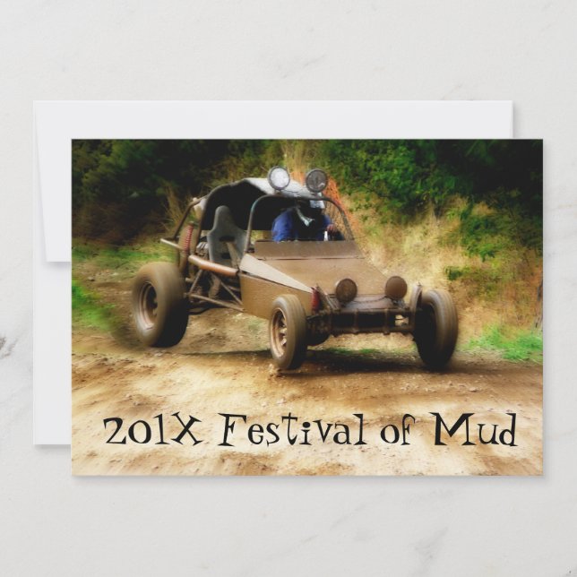 Muddy Mudfest Dunebuggy 4x4ing  event Invitation (Front)