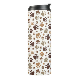 Muddy Paw Prints Thermal Tumbler