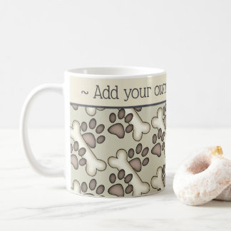 Muddy Paws And Bones Dog Lover Coffee Mug