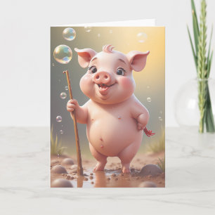 Muddy Paws Birthday Cheer Card