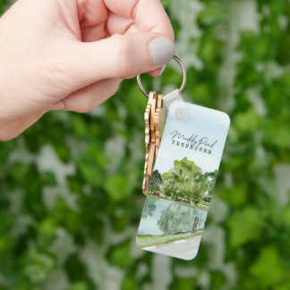 Muddy Pond Rectangle Keychain