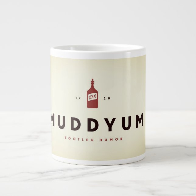 MuddyUm Bootleg Humour Large Coffee Mug (Front)