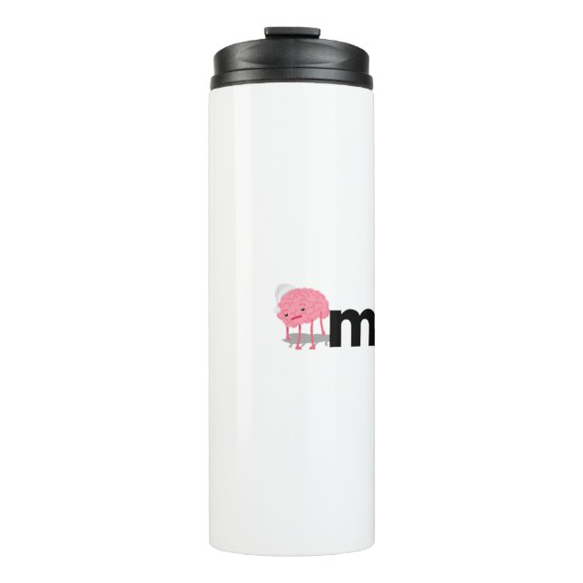 Müde – Funny Minimalist German Word Travel tumblr Thermal Tumbler (Front)
