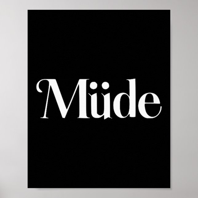 Müde Funny Saying Bro Teens Boys Kids Christmas Pa Poster (Front)