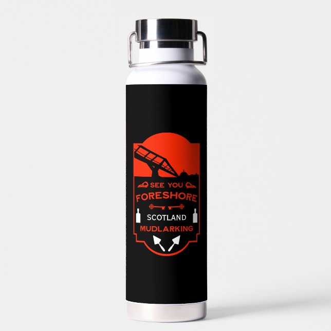  Mudlarking Foreshore History Water Bottle (Back)