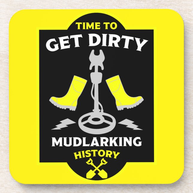 Mudlarking Treasure Hunting Coaster (Front)