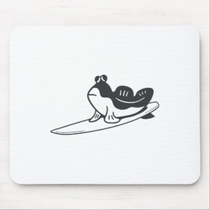 Mudskipper Is Surfing. Minimalist Design For Surfe Mouse Mat