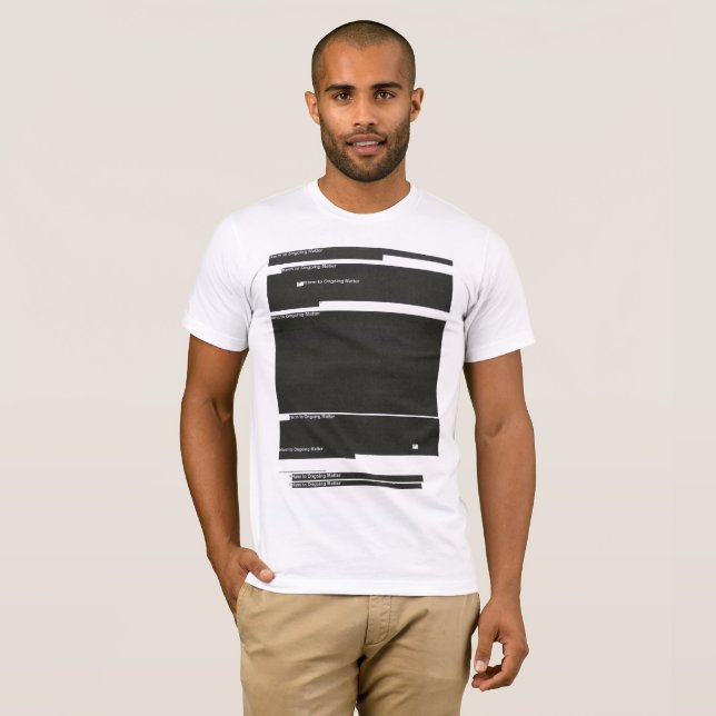 Mueller Report Redacted Punk/Goth Zine Shirt (Front Full)