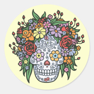 Muerta Linda Classic Round Sticker