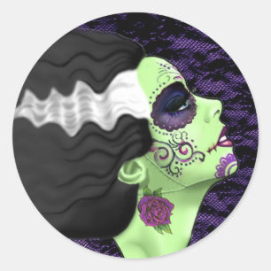 Muertos Bride Classic Round Sticker