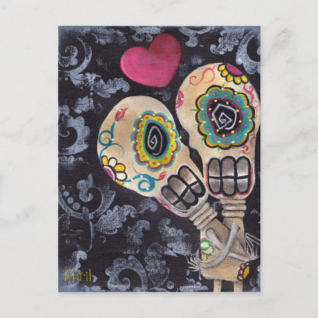 Muertos de Amor Postcard (Front)