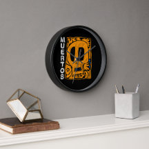 Muertos Skull clock