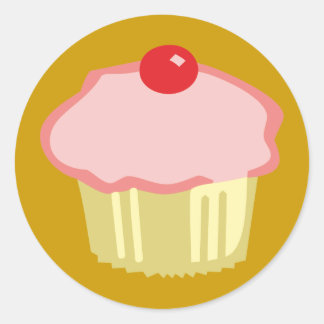 muffin classic round sticker