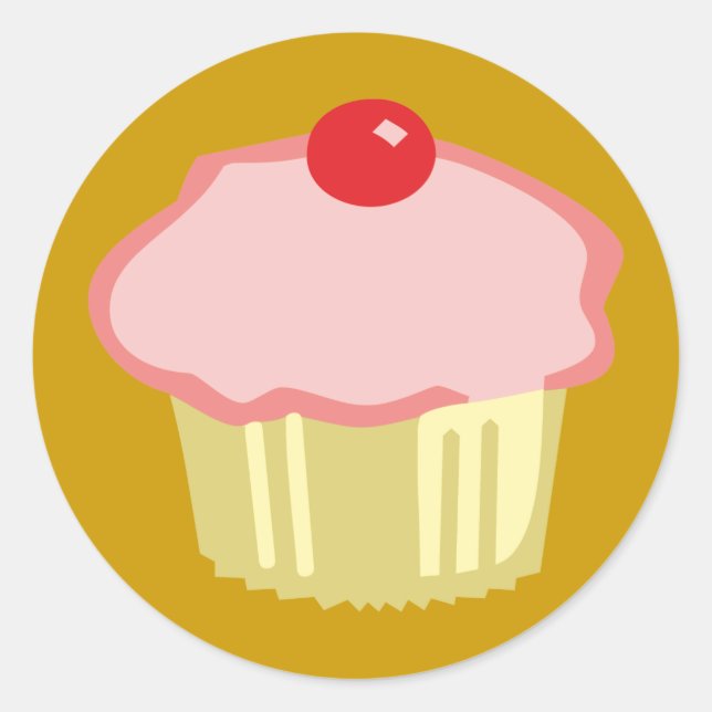 muffin classic round sticker (Front)