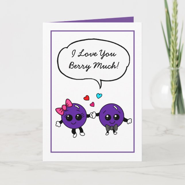 Muffin Compares to You, Love you Berry Much Card (Front)