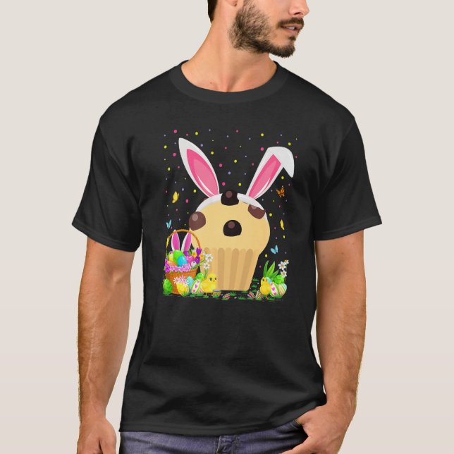 Muffin Fast Food Easter Egg Hunt Bunny Muffin East T-Shirt (Front)