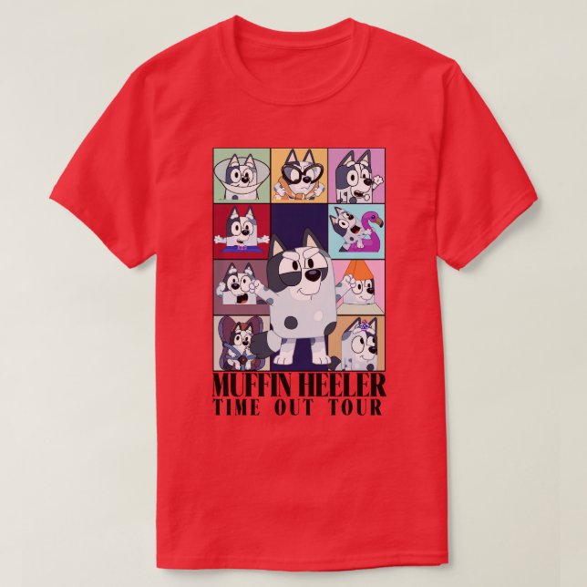 Muffin Heeler Time Out Tour T-Shirt (Design Front)