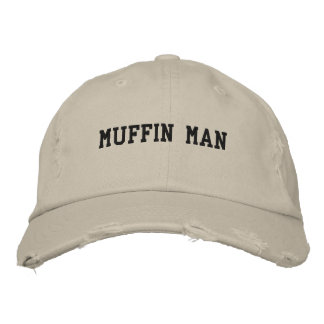 muffin man embroidered hat