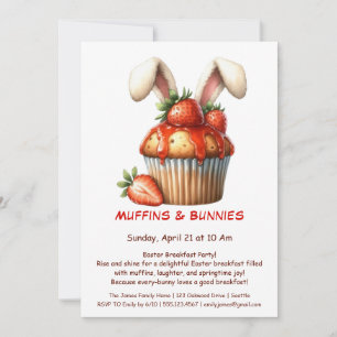 Muffins & Mornings – Easter Breakfast Party Invitation