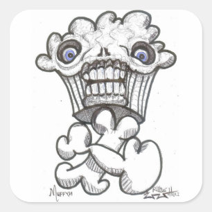 MUFFYN SQUARE STICKER