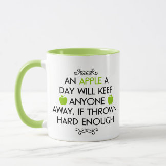 Mug 11 oz. (ounce) with "An Apple a Day"