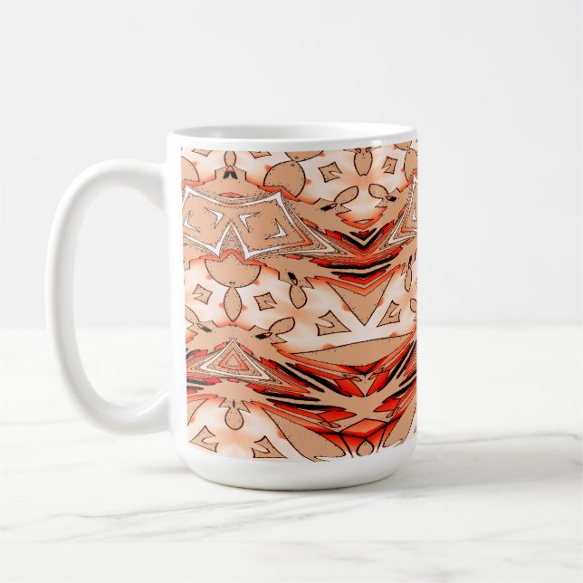 Mug, A classic multicolor seamless pattern design Coffee Mug (Left)