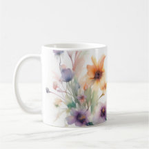 Mug A Flowers & Butterflies