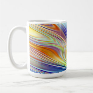 Mug, A vibrant multicolor abstract lines pattern  Coffee Mug