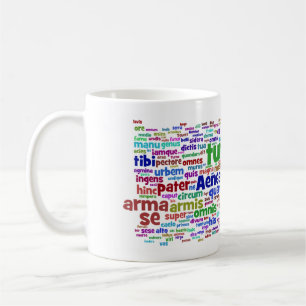 mug: aeneid 300 main words coffee mug