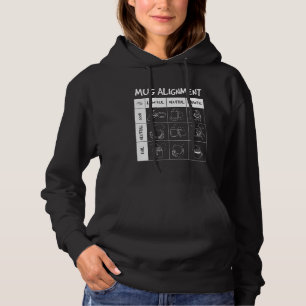 Mug Alignment Funny Geeky Nerdy Rpg Gamer Teacoffe Hoodie