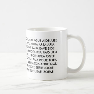 Mug - "All I have are Vowels!"