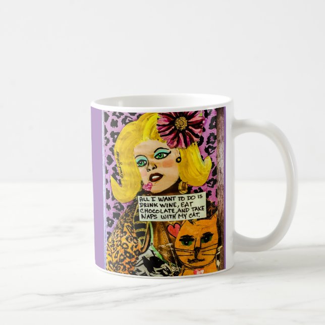 Mug-all I want to do is drink wine Coffee Mug (Right)