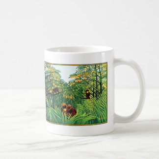 Mug: "Apes in the Orange Grove" by Henri Rousseau Coffee Mug