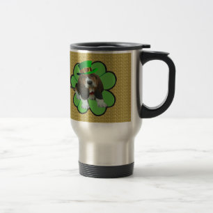 Mug Baby Basset Hound Happy St. Patrick's Clover