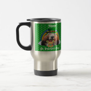 Mug Baby Basset Hound Happy St. Patrick's Day