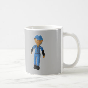 Mug - Baseball Player with Name on Grey