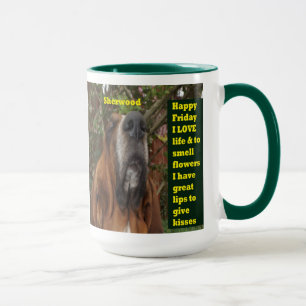 Mug Basset Hounds Happy Friday I Love Life