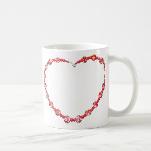 Mug - Beaded Red Heart