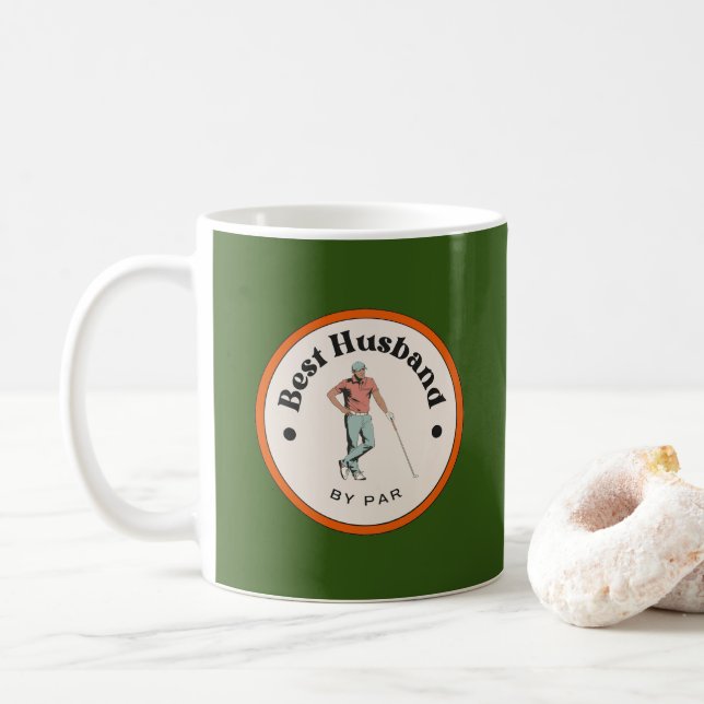 Mug - Best Husband by Par - Golfer (With Donut)