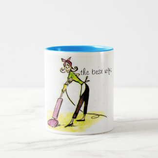 mug, best, wife Two-Tone coffee mug