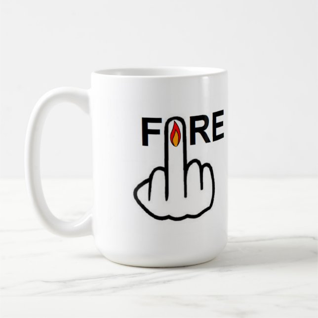 Mug Bird Flipping Fire Flip (Left)
