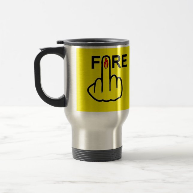 Mug Bird Flipping Fire Flip (Left)