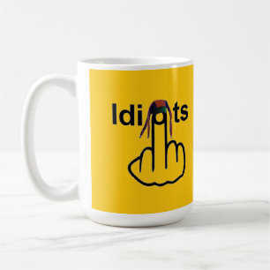 Mug Bird Flipping Idiots Flip