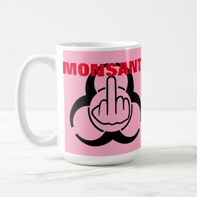 Mug Bird Flipping Monsanto Bio Hazard Flip (Left)