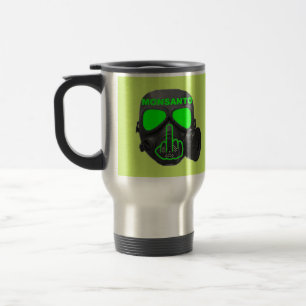 Mug Bird Flipping Monsanto Gas Mask Flip