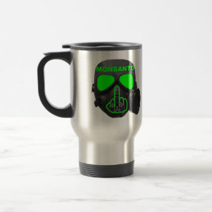 Mug Bird Flipping Monsanto Gas Mask Flip